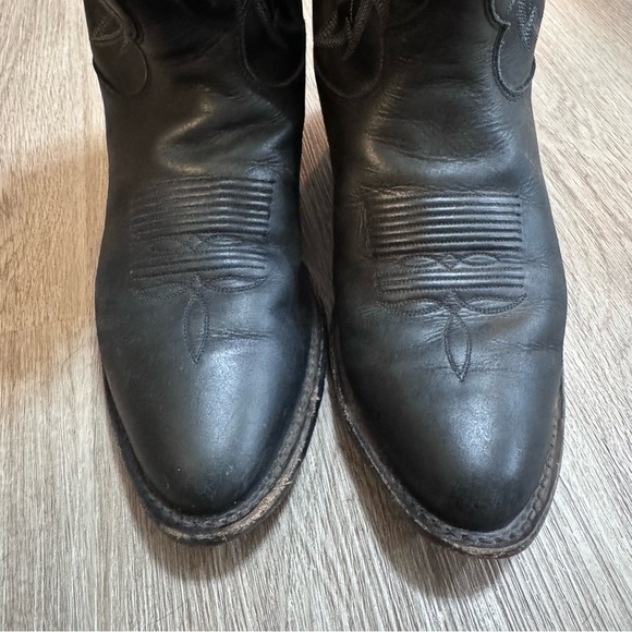 Tony Lama Stallion Black Cowboy Boots Men 8.5 EE Leather Western Made in USA main image 10